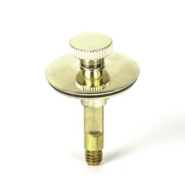 PF WaterWorks PF0951-PB Universal Lift n Turn, (Twist Close) Bath Tub/Bathtub Drain Stopper Includes 3/8" and 5/16" Fittings