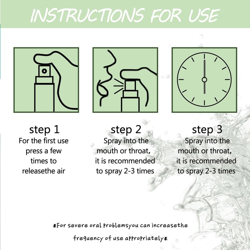 Mundspray für Mundgeruch, Mundspray für den Atem, professionell, Fresh Breath,