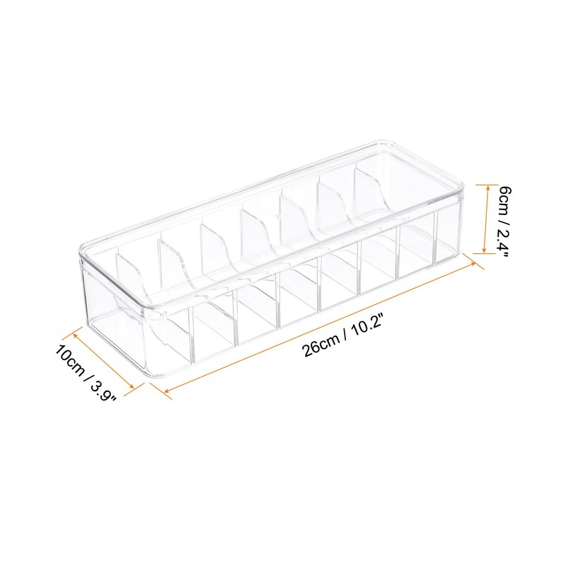 sourcing map 2 Pcs Cable Storage Box with Compartments, Cable