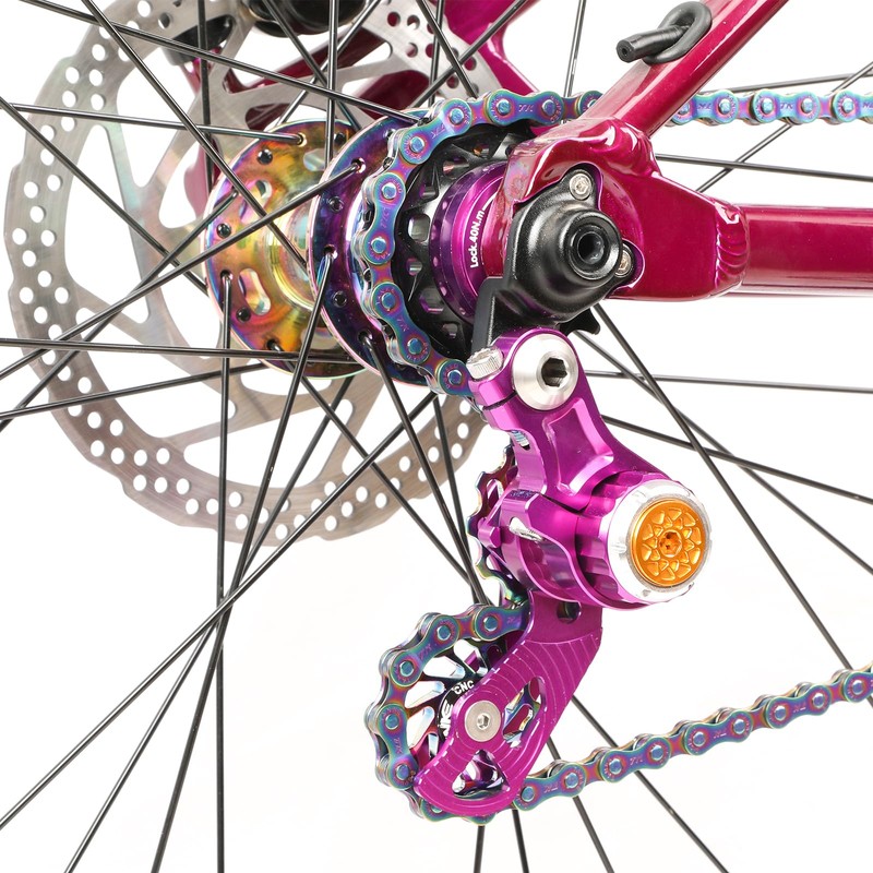Single Speed Chain Tensioner Kit, CNC Aluminum Adjuster with 11T