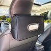 Noaman Upgraded Large Car Tissue Holder Premium PU Leather Tissues