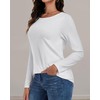 Long Sleeve Shirts for Women Basic Crew Neck Fall Tops