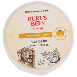 BURT'S BEES FOR PETS Paw Balm for Dogs with Manuka Honey and Coconut Oil, Soothes Dry Dog Paws, Naturally Derived Ingredients, 1.76 Oz