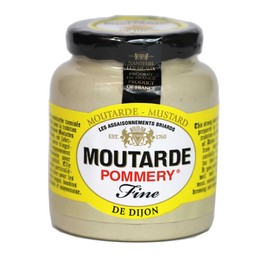 Pommery Dijon Mustard Meaux Moutarde in Pottery Crock, 100g (3.5oz)