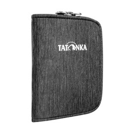 Tatonka Zipped Money Box Wallet with Space for 4 Credit Cards, Coin Compartment and Extra Zip Compartment Inside 9 x 11 x 2 cm Off Black