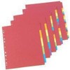 Concord TS-110568 Europunched Bright Subject Divider, A4, 12 Part