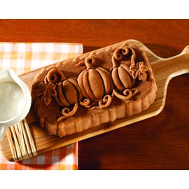 Nordic Ware Pumpkin Patch Loaf Pan, Bronze