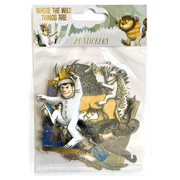 Paper House Productions Where the Wild Things Are 24-Piece Scrapbook Die-Cut Foil Accent Sticker Pack