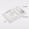 HARFINGTON High Precision SEC Size Estimation Chart 8cm 0.2mm Transparency