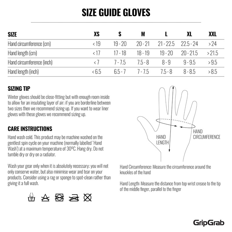 GripGrab Ride Waterproof Winter Cycling Gloves Windproof Thermal Padded Fleece