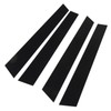 4pcs Window Pillar Post Trim Anti Scratch Glossy Black B