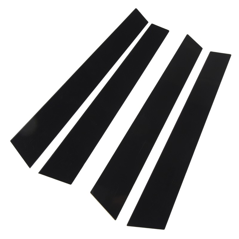 4pcs Window Pillar Post Trim Anti Scratch Glossy Black B