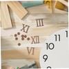 iplusmile DIY Frameless Wooden Wall Clock with Roman Numerals Large