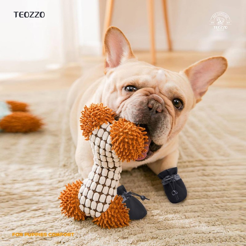 TEOZZO Dog Shoes Dog Boots & Paw Protector, Anti-Slip Sole