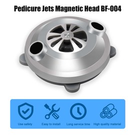 MIYOLO 2 PCS BF-004 Pipeless Magnetic Jet Head for LURACO Jet Motor Pedicure Chair Bathtub Tubs Spa Chairs Accessories Silver