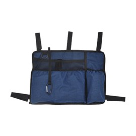 perfeclan Walker Organizer Bag Accessories Pouch Multiple Pockets Lightweight Universal Organizer Pouch Hanging Organizer for Elderly, Dark Blue