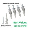 Self Drilling Drywall Plastic Anchors with Screws, Expansion Screws 56