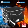 DocSafe Fireproof Document Box with Lock,File Storage Organizer with Pockets,Collapsible
