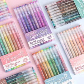 Gel Pens Set, 168 Pcs 162 Colors Fine Point 0.5mm Quick-Drying Ink for Adult Coloring Bullet Journal, Drawing and Office