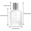 SCOLAND 50ml Refillable Clear Glass Luxury Spray Perfume Bottle Empty