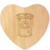'Recycle Bin' Wooden Heart Shaped Chopping/Cutting Board (WB00081063)