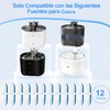 12 Pcs Filtros para Fuentes para Gatos de 74 oz