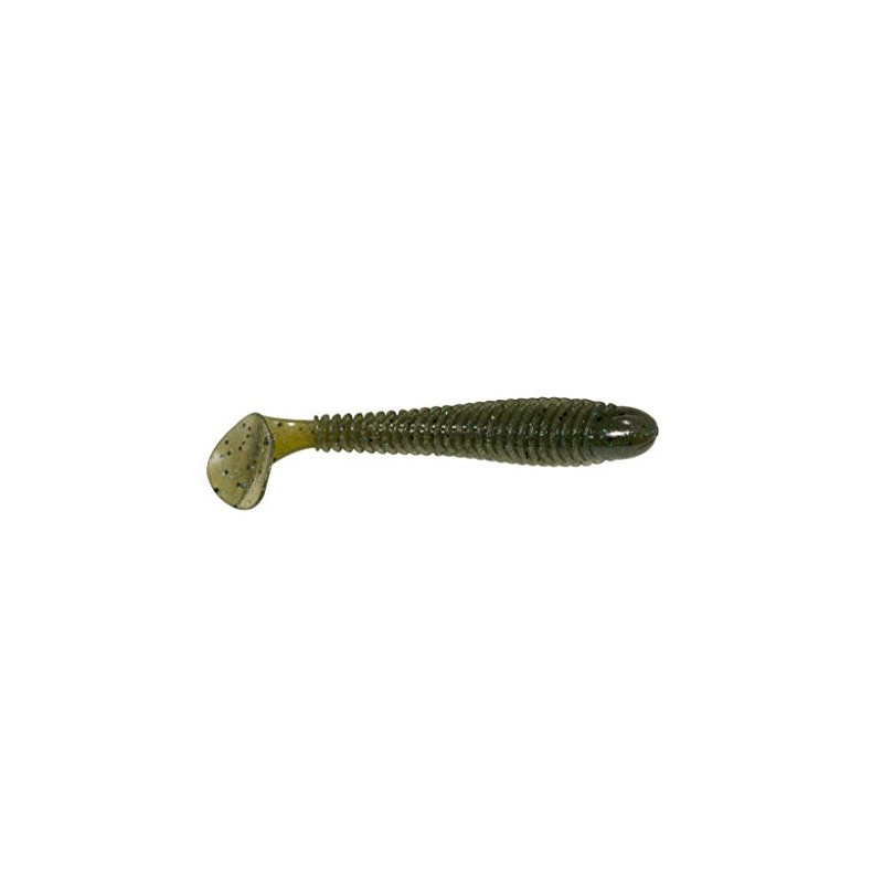 Googan Baits Saucy Swimmer 4.8", Green Pumpkin Blue