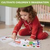 Finger Paint Set Non-Toxic Finger Stamps with Book Colouring Book