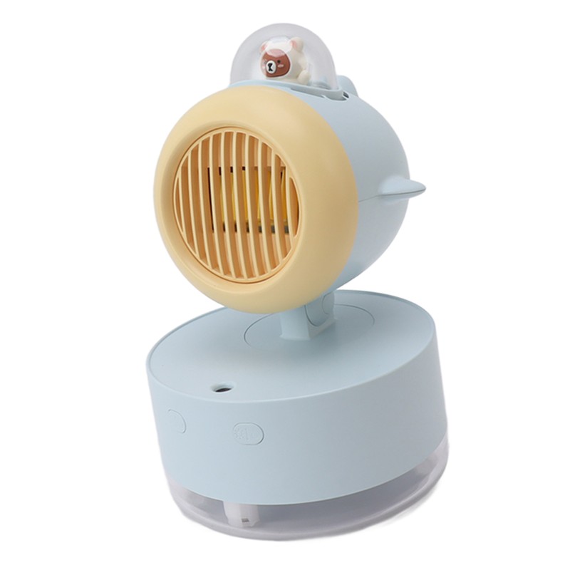 Mini Bear Cooling Fan USB Charging Misting Desktop Fan Table