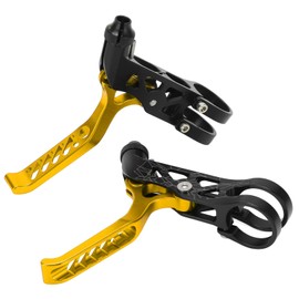 Aluminum Alloy Brake Levers with Special Hollow Design for Mountain Road (Gold)