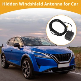 Partuto 1 Pc Universal Hidden Windshield Signal Antenna Car Truck Car Radio Aerial Extension Cable Mount Black