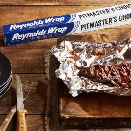 37.5 sq. ft. Pitmasters Choice Aluminum Foil Wrap NEW