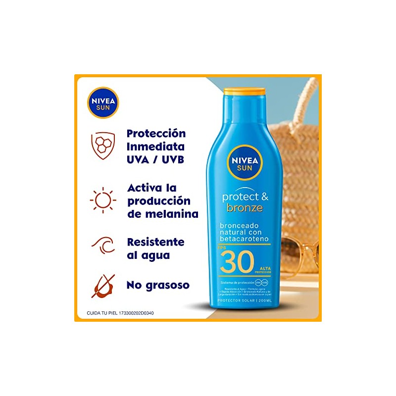 Protector Solar Corporal NIVEA SUN Protect Bronze FPS 30 200Ml,