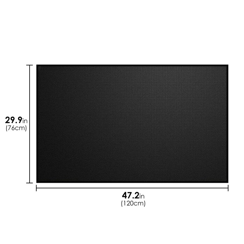 Hearth Rugs for Fireplaces Fire Resistant 47" x 29", Rectangle