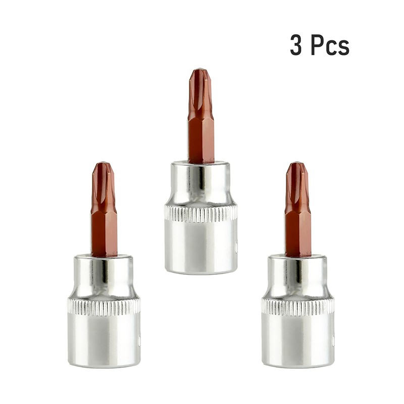 FOCMKEAS 1/4" Drive PH3 (#3) Phillips Bit Socket, S2 Steel
