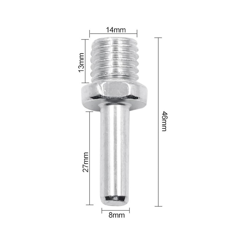 ZYAMY 2PCS Core Drill Adapter 3/8 Round Shank to 5/8-11
