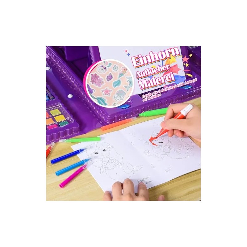Kit De Arte Y Manualidades 215 Piezas Para Niños