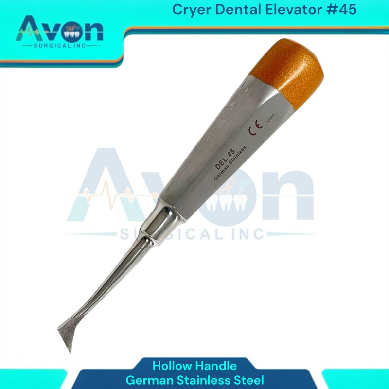 Dental Root Tooth Extraction Elevator Pick #45, German Stainless Steel
