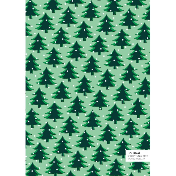 Christmas Tree Journal - Dotted Pages - A4: (Light Green