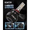 BEAMTECH 900-5 900-6 Bulbs Combo, S1 Series Fanless 300% Brighter