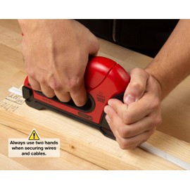 Gardner Bender MSG-501 Heavy-Duty Cable Boss Staple Gun, Professional Grade, Secures (NM) Coax, & Low-Volt Cable, Red