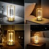 Metal Table Lamp, Modern and Elegant, Light Modes with Warm,