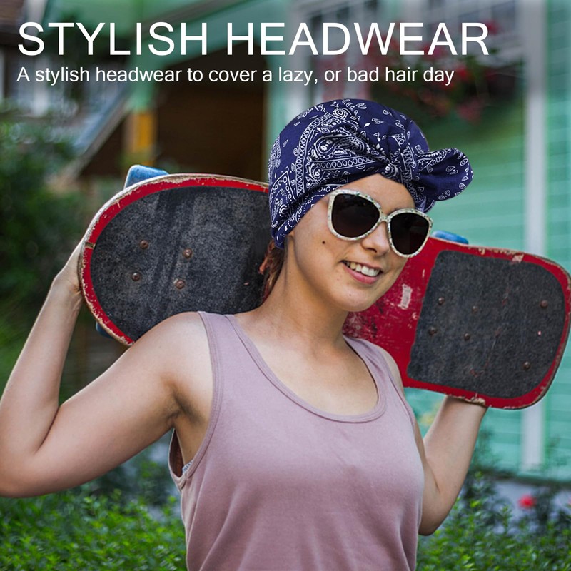 Ababalaya - Gorros con forro de satén para mujer, gorro