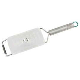Chefkoch trifft Fackelmann - Premium Stainless Steel Grater, Coarse, Dishwasher Safe, Ergonomic Handle, 315 x 75 x 25 mm, Ideal for Vegetables and Cheese