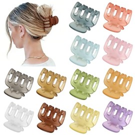 Sisiaipu 12 pinzas para el pelo para mujer de 4,5 cm, pinzas pequeñas para cabello fino, pinzas medianas para cabello grueso, accesorios para mujeres 