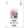 doodlecards Daughter Christmas Card Santa with Parcels Medium Size Christmas