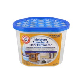 Arm & Hammer Moisture Absorber & Odor Eliminator 14oz Tub, 3 Pack - Eliminates Musty Odors & Freshens Air for Closets, Laundry rooms, Mud Rooms, white