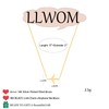 LLWOM Gold Necklace for Women-14K Gold Plated Airplane Necklace Dainty