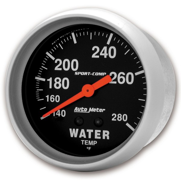 Auto Meter 3431 Sport-Comp Mechanical Water Temperature Gauge