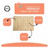 AJC Toys Juego 4 Manteles Individuales Bambu Rectangulares 40*30cm